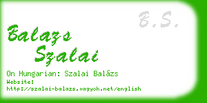 balazs szalai business card